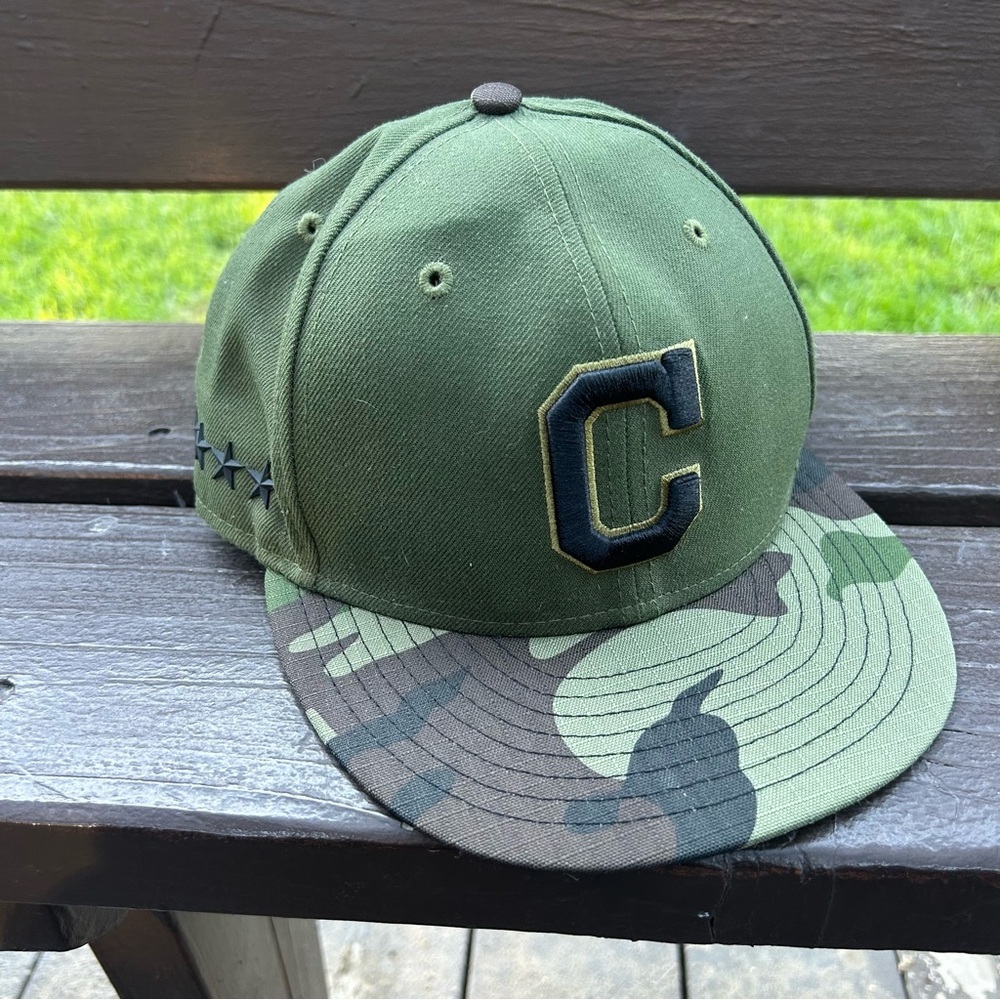 Authentic Cleveland Indians Guardians Olive‎ Memorial Day hat